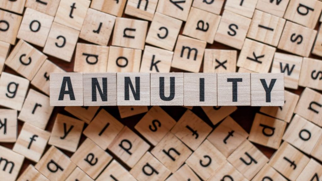 annuity in block letters