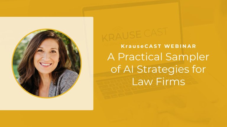 A Practical Sampler of AI Strategies for Law Firms